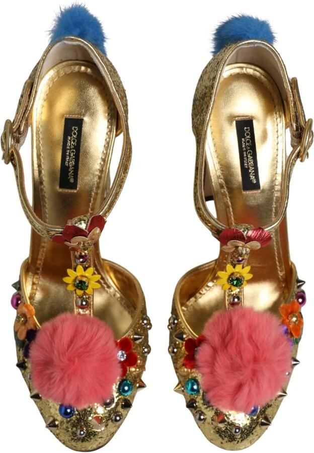 Dolce & Gabbana Vally Sandalen met T-band en Bontrand - Foto 6