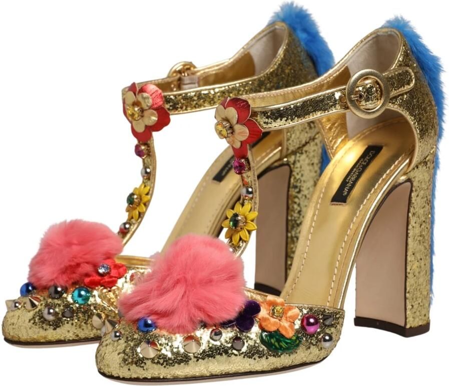 Dolce & Gabbana Vally Sandalen met T-band en Bontrand - Foto 3