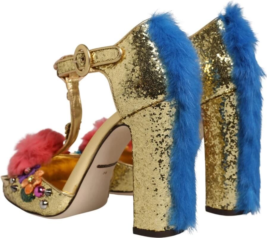 Dolce & Gabbana Vally Sandalen met T-band en Bontrand - Foto 2