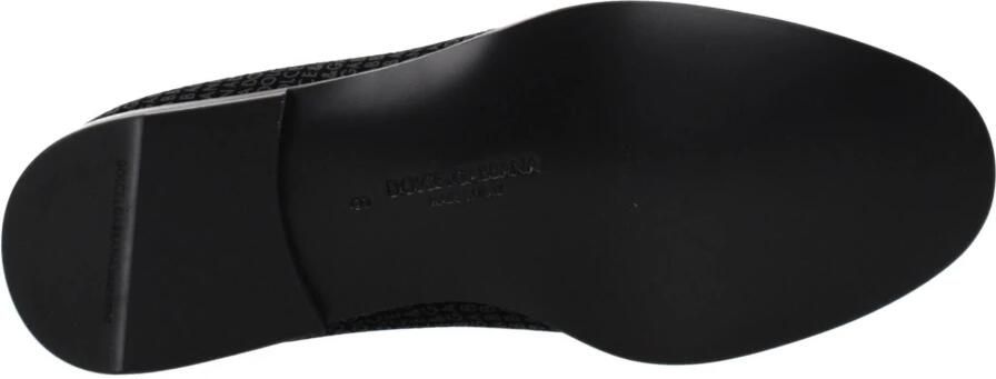 Dolce & Gabbana Velvet Slip-On Loafer met Logo