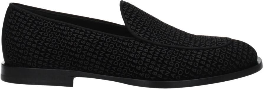 Dolce & Gabbana Velvet Slip-On Loafer met Logo - Foto 3