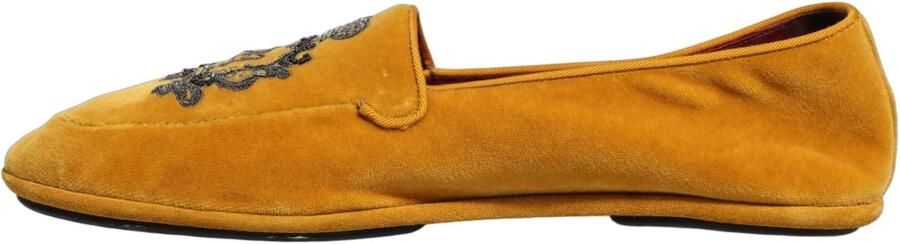Dolce & Gabbana Velvet Slippers with Crown Embroidery - Foto 7