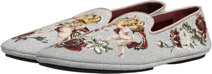 Dolce & Gabbana Velvet Slippers with Crown Embroidery - Foto 5