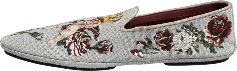 Dolce & Gabbana Velvet Slippers with Crown Embroidery - Foto 7
