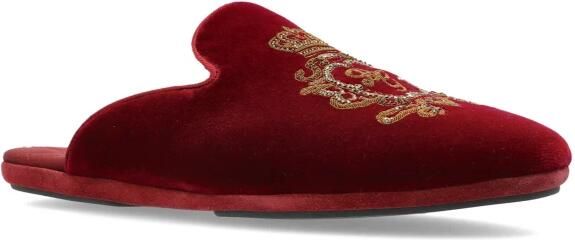 Dolce & Gabbana Velvet Slippers with Embroidery - Foto 5