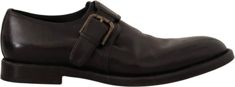 Dolce & Gabbana Vintage Leren Veterschoenen met Monniksband Black Heren - Foto 2