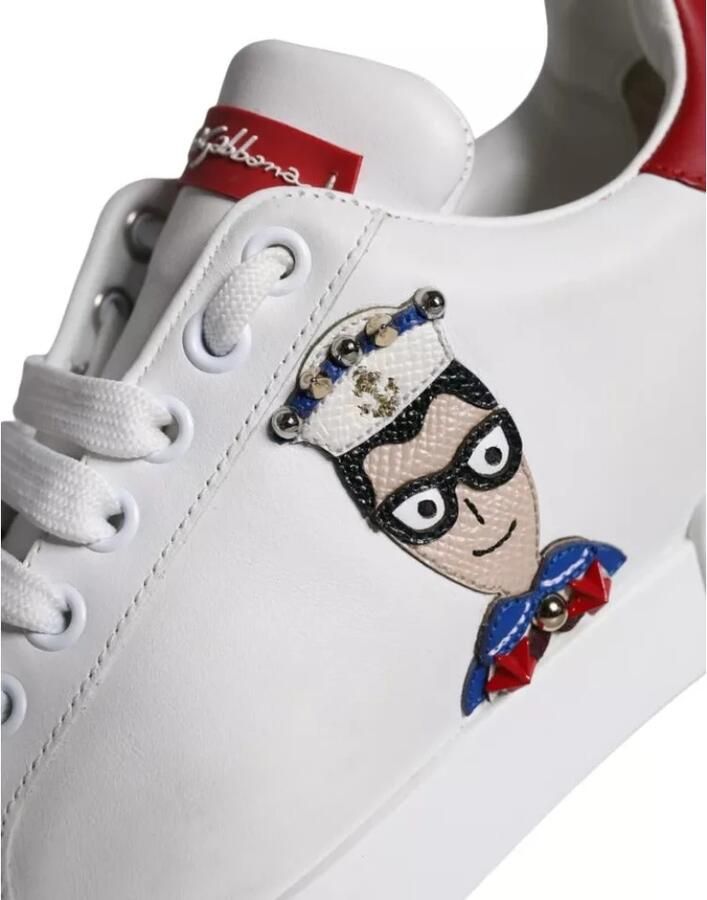 Dolce & Gabbana Wit Rood Portofino Sneakers Schoenen - Foto 2