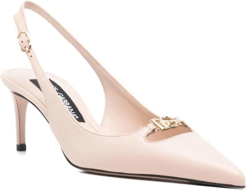 Dolce & Gabbana Slingback van nappaleer met zijde-effect - Foto 7