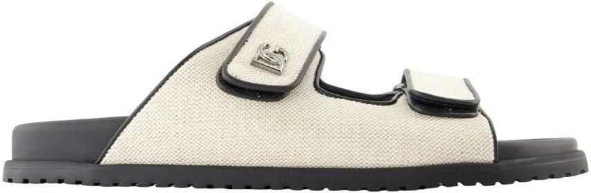 Dolce & Gabbana Witte Katoenen Casual Sandalen - Foto 3