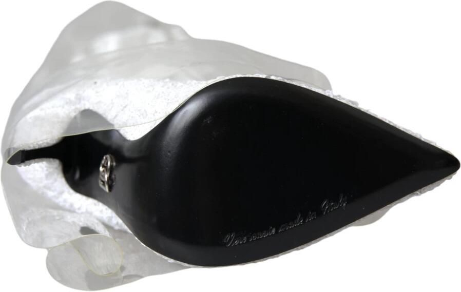 Dolce & Gabbana Witte Sequin Enkellaarzen Ss22 White Dames