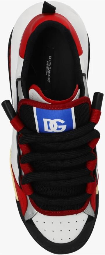 Dolce & Gabbana Rode witte en zwarte leren sneakers Multicolor Heren - Foto 2