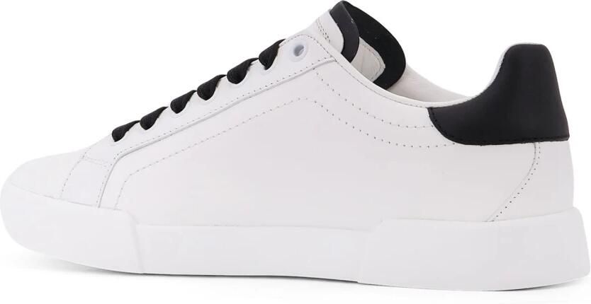 Dolce & Gabbana Witte Sneakers met Strass Logo