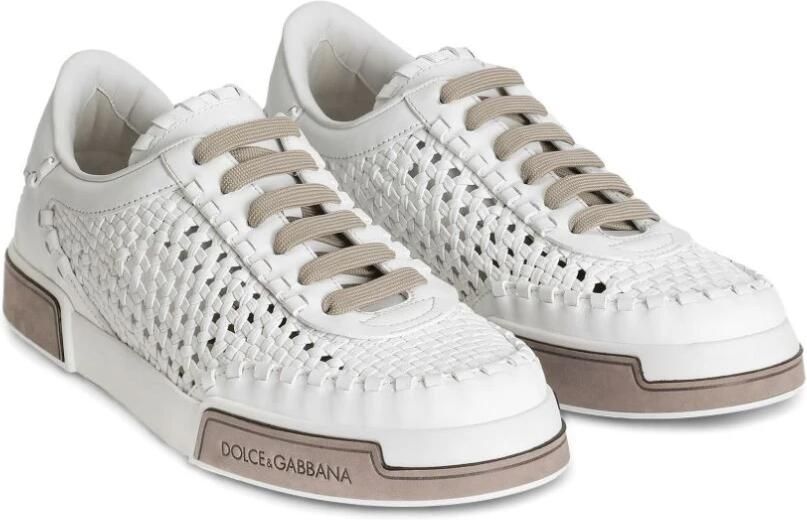 Dolce & Gabbana Witte Veterschoenen