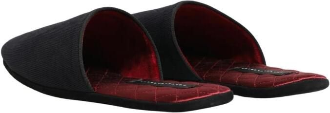 Dolce & Gabbana Wool Cotton Chevron Slippers - Foto 2