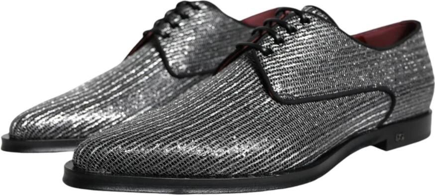 Dolce & Gabbana Zilveren Derby Formele Schoenen - Foto 4