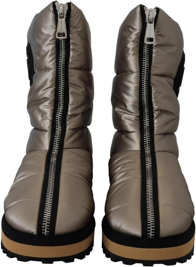 Dolce & Gabbana Zilveren Winter Mid Calf Laarzen