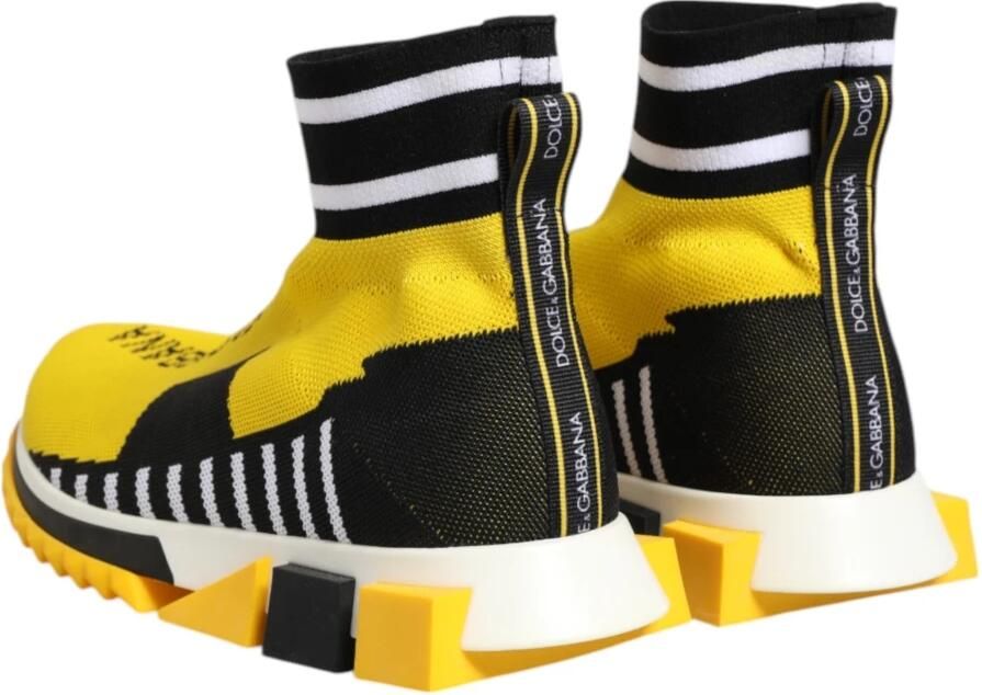 Dolce & Gabbana Zwart Geel Sorrento Sneakers Schoenen - Foto 2