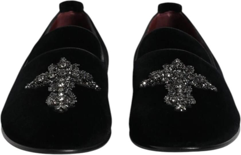 Dolce & Gabbana Zwart Goud Kruis Loafers Jurkschoenen - Foto 3