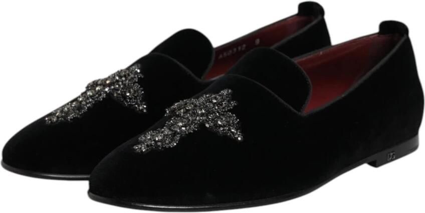 Dolce & Gabbana Zwart Goud Kruis Loafers Jurkschoenen - Foto 4