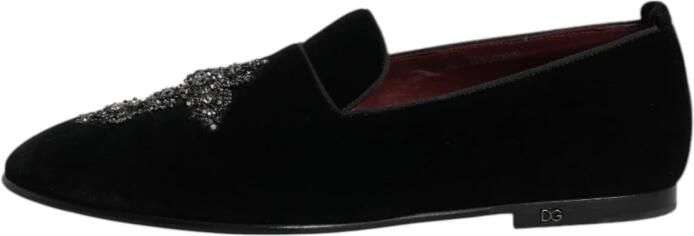 Dolce & Gabbana Zwart Goud Kruis Loafers Jurkschoenen - Foto 6