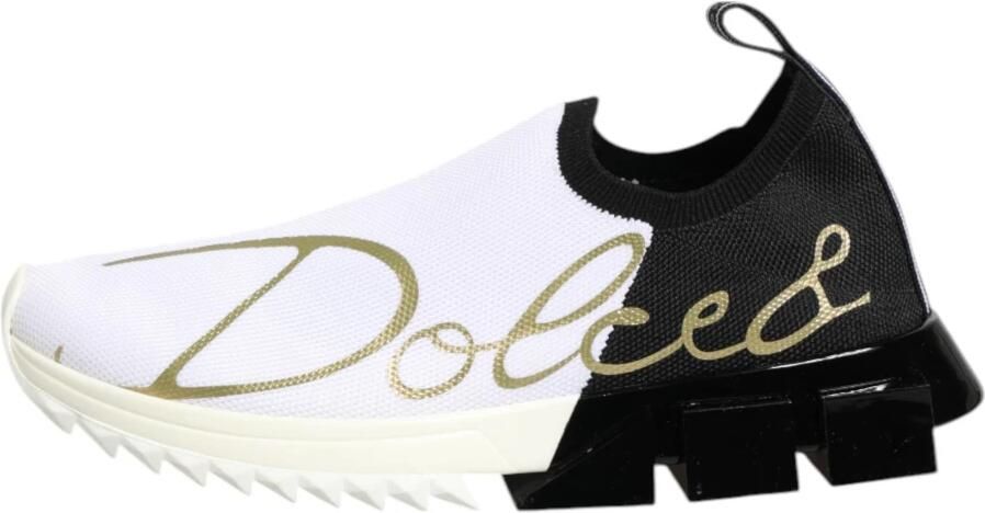 Dolce & Gabbana Zwart Wit Lage Top Sorrento Sneakers