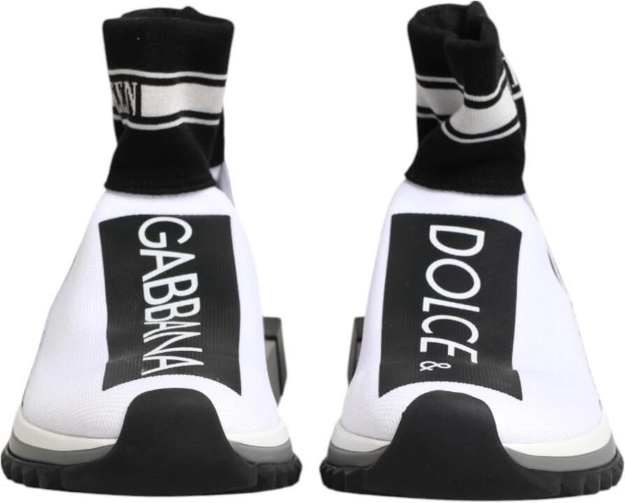 Dolce & Gabbana Zwart Wit Sorrento Sokken Sneakers Schoenen
