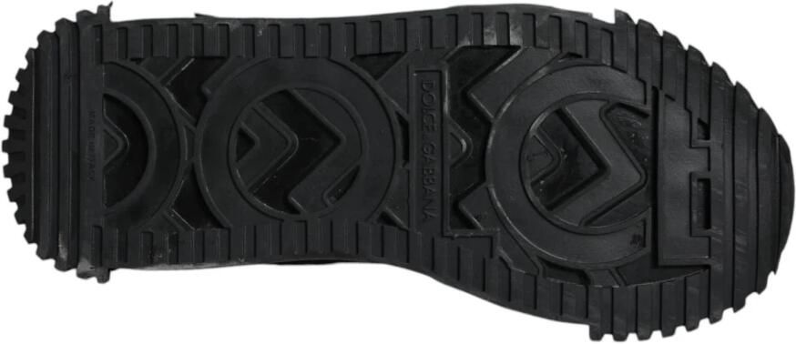 Dolce & Gabbana Zwarte High-Top Sneakers met Logo