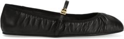 Dolce & Gabbana Zwarte Leren Ballet Flats met Gesp