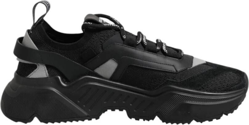 Dolce & Gabbana Zwarte leren Daymaster lage sneakers - Foto 2
