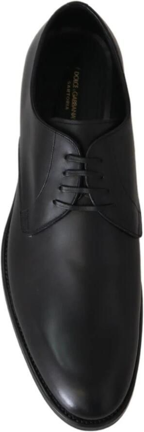 Dolce & Gabbana Elegante Leren Derby Geklede Schoenen