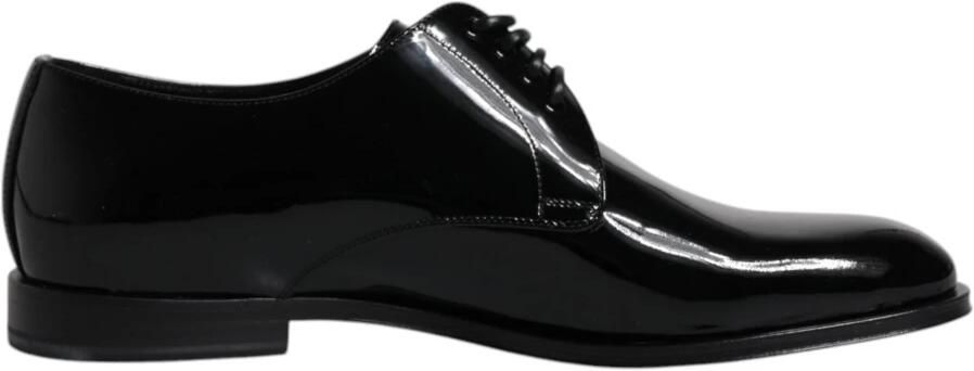 Dolce & Gabbana Zwarte leren formele Derby-schoenen - Foto 1