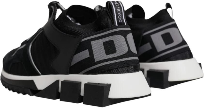 Dolce & Gabbana Zwarte Mesh Sorrento Trekking Sneakers - Foto 3