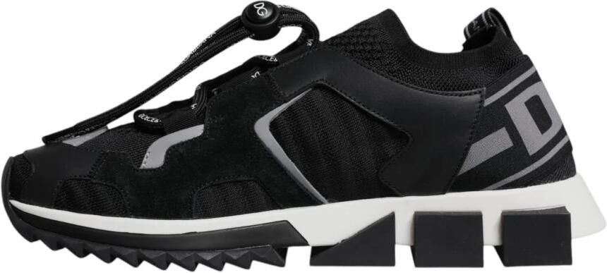 Dolce & Gabbana Zwarte Mesh Sorrento Trekking Sneakers - Foto 5