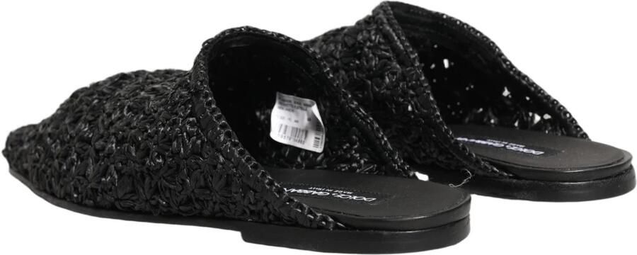 Dolce & Gabbana Zwarte Mules Slides Slippers Heren Platte Schoenen - Foto 4