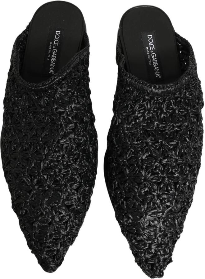 Dolce & Gabbana Zwarte Mules Slides Slippers Heren Platte Schoenen - Foto 2