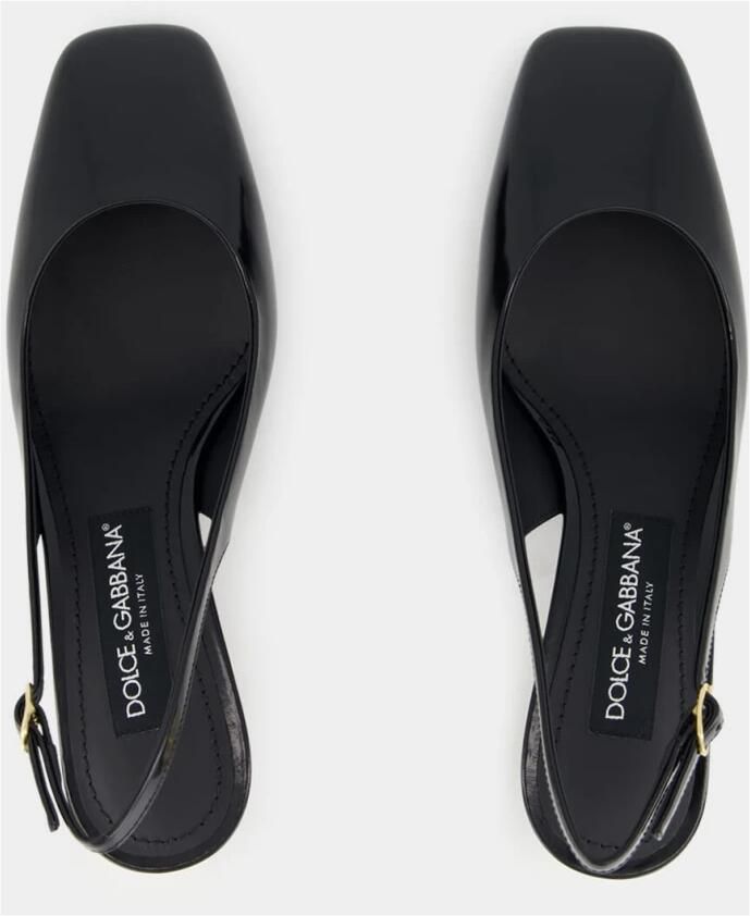 Dolce & Gabbana Zwarte Patentleren Slingback met DG Hak Black Dames - Foto 3
