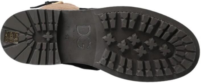 Dolce & Gabbana Luxe Shearling Leren Lange Laarzen Multicolor Heren - Foto 2