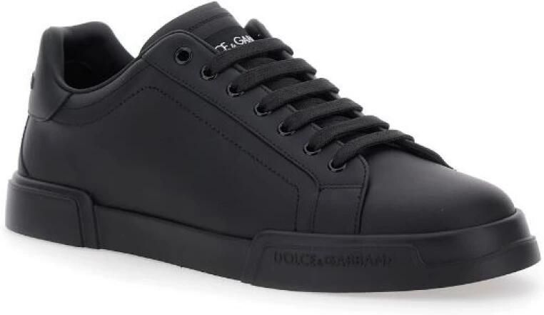 Dolce & Gabbana Zwarte Veterschoenen