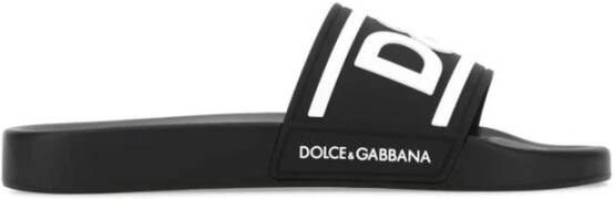 Dolce & Gabbana Zwarte Sandaal Regular Fit Geschikt voor Warm Klimaat Black Heren