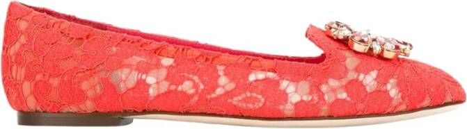 Dolce & Gabbana Dolcegabbana Cruise Flat Shoes Rood Dames