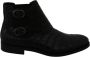 Dolce & Gabbana Black Crocodile Leather Derby Boots Shoes Zwart Heren - Thumbnail 1