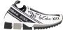 Dolce & Gabbana Elastische Technische Stof Sneakers Zwart Wit Multicolor Dames - Thumbnail 3