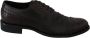 Dolce & Gabbana Elegante Heren Leren Derby Dress Schoenen Black Heren - Thumbnail 1
