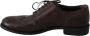 Dolce & Gabbana Zwarte Fluweel Leren Veterschoenen Derby Black Heren - Thumbnail 5