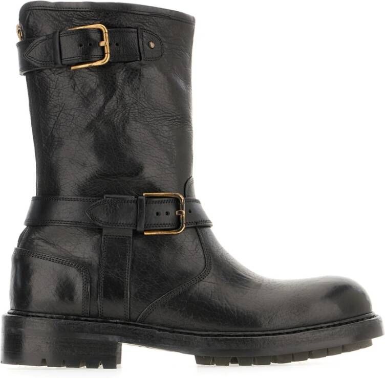 Dolce & Gabbana Elegante Leren Laarzen voor Vrouwen