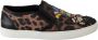Dolce & Gabbana Leather Leopard #dgfamily Loafers Shoes Bruin Dames - Thumbnail 2