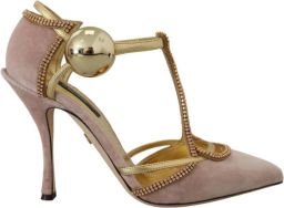 Dolce & Gabbana Roze Kristalversierde Hakpompen Pink Dames