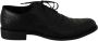 Dolce & Gabbana Elegante Zwarte Leren Derby Wingtip Schoenen Black Heren - Thumbnail 1
