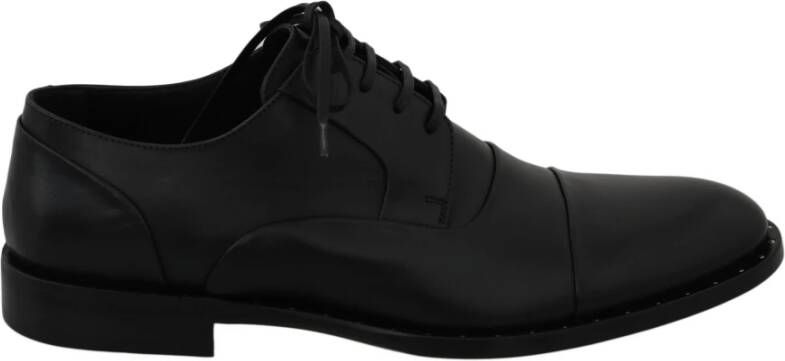 Dolce & Gabbana Elegante zwarte leren schoenen voor formele gelegenheden Black Heren