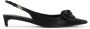 Dolce & Gabbana Zijden slingback pumps met strikdetail Black Dames - Thumbnail 4
